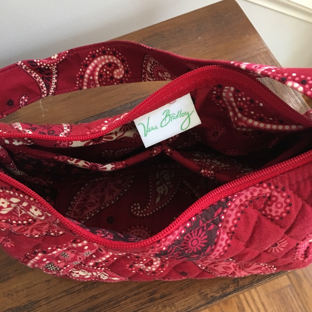Vera Bradley satchel small red purse - Picture 4 of 5